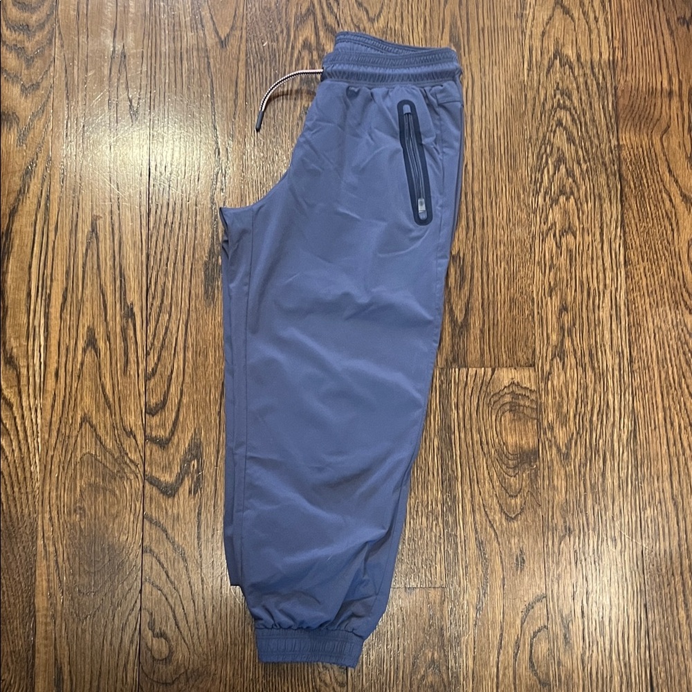 Athleta Girl Lightweight Blue Jogger Pants Zip Pockets Size M 8-10